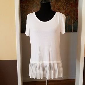 Cute white skirted top